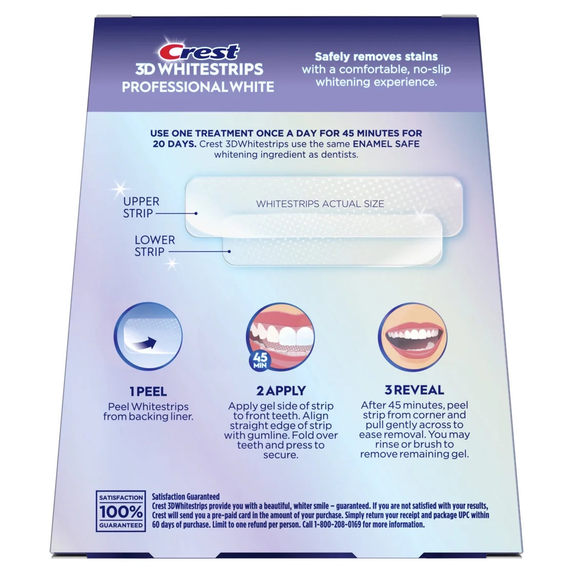 Crest 3D Whitestrips Professional White Level 20