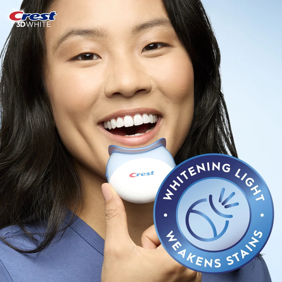 Crest 3D Whitestrips Professional White With Light, Teeth Whitening Strips Level 32 Kit