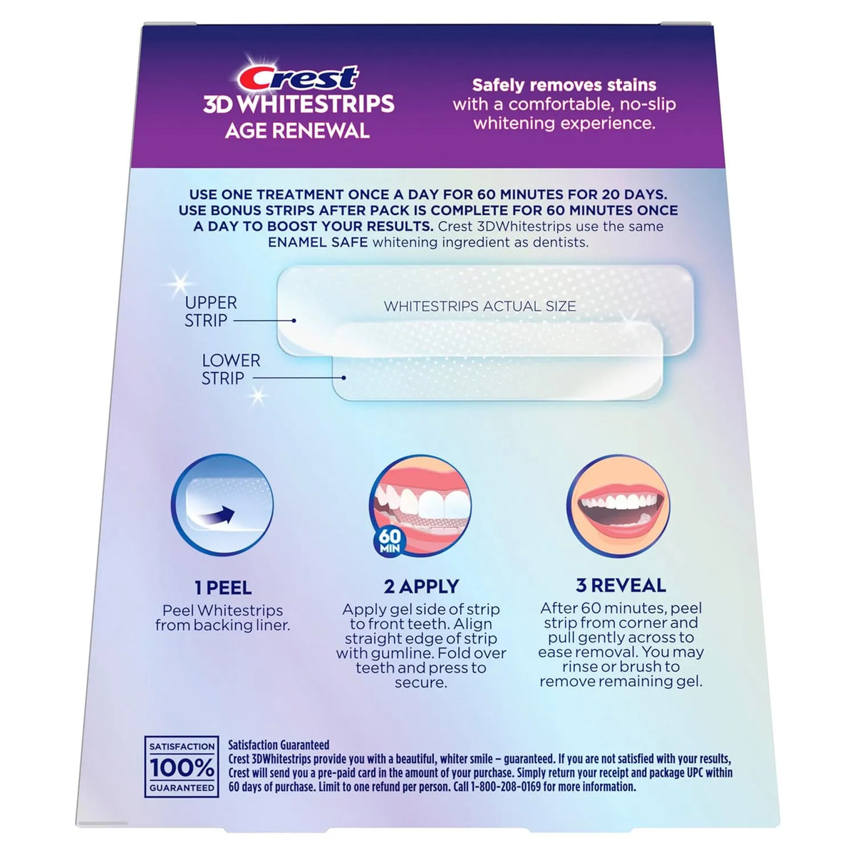 Crest 3D White Age Renewal White Strips Level 23 - 4 Bonus Pack