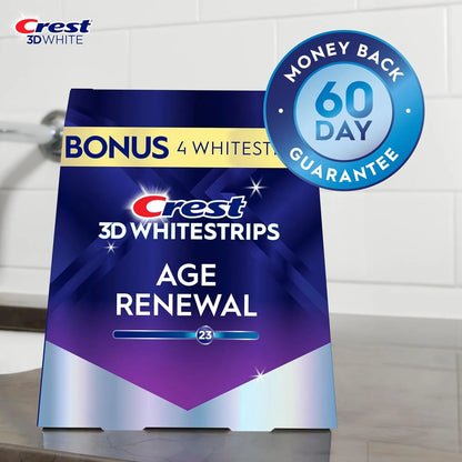 Crest 3D White Age Renewal White Strips Level 23 - 4 Bonus Pack