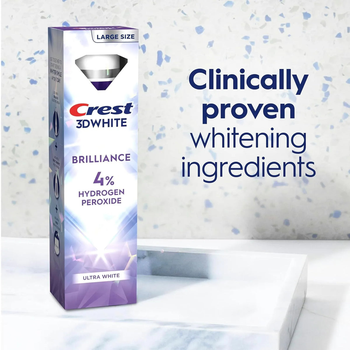 Crest 3D White Professional Ultra Whitening Toothpaste (Silver)