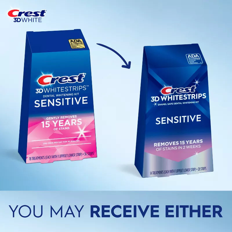 Crest 3D Whitestrips Sensitive White
