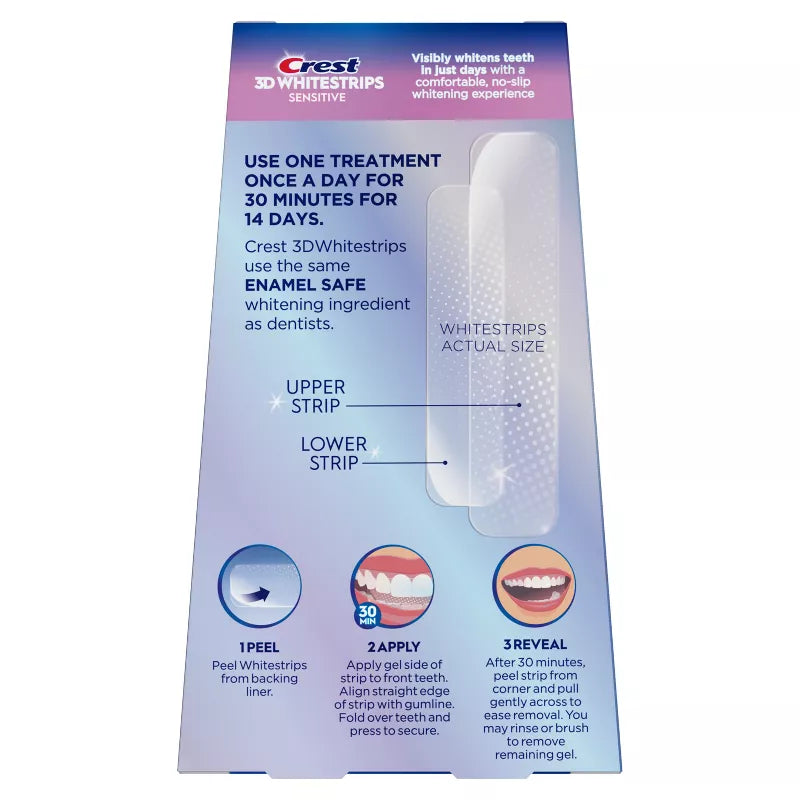 Crest 3D Whitestrips Sensitive White