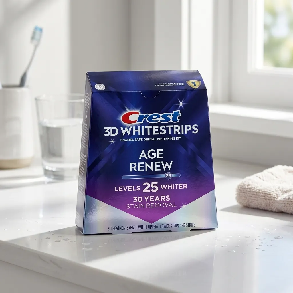 Crest 3D White Age Renew White Strips Level 25