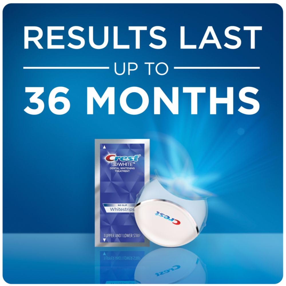 Crest 3D White Whitestrips With Light, Teeth Whitening Kit