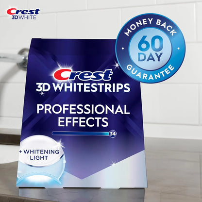 Crest 3D Whitestrips Professional Effects + LED Light Kit Level 34