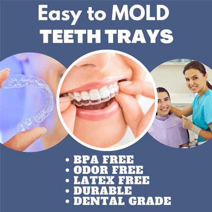 Reusable teeth whitening mouth trays